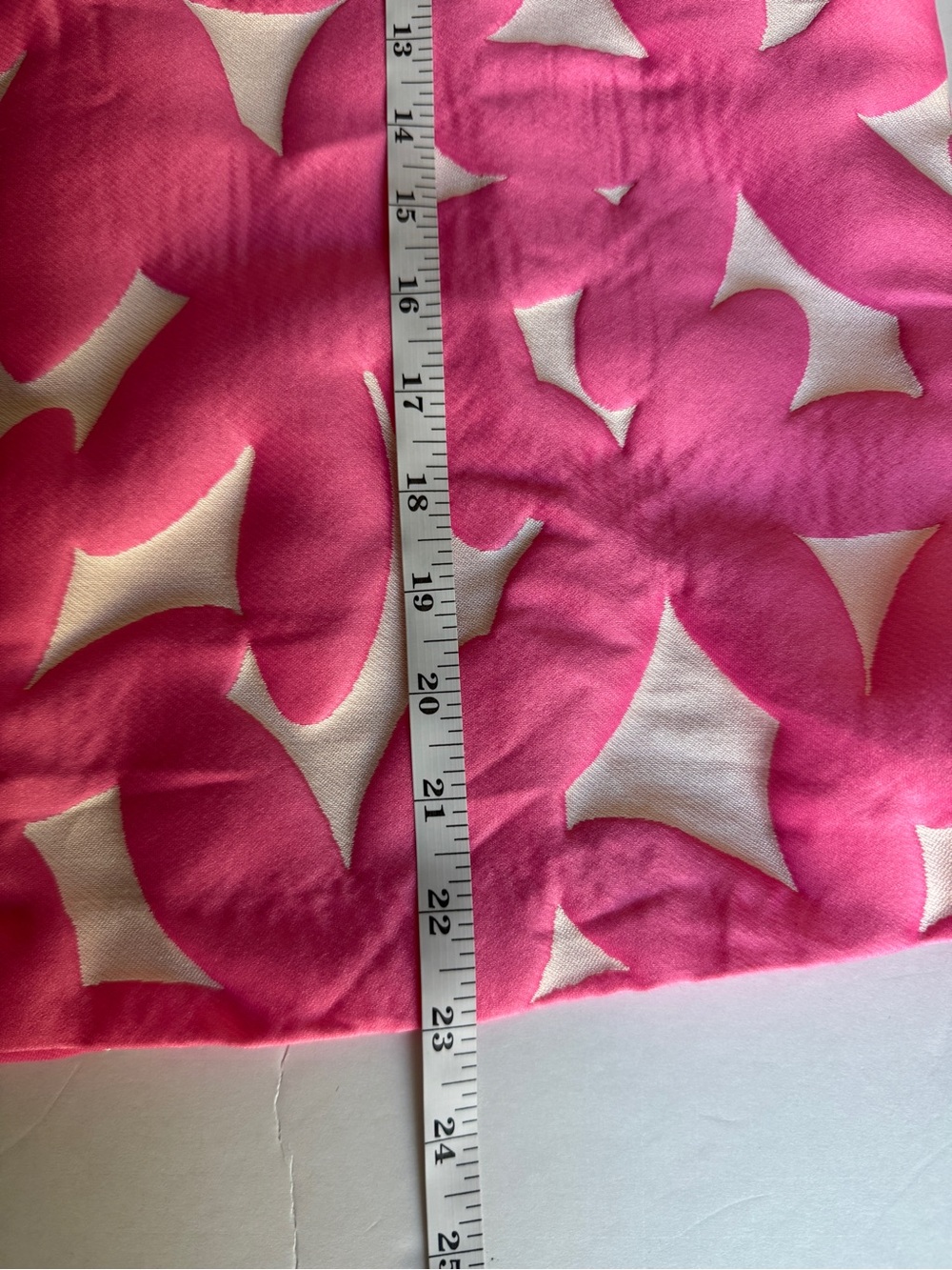 TUCKERNUCK Pink Italian Floral Jacquard Mason Blouse Tie Back Mock Neck - XSmall - Picture 14 of 14